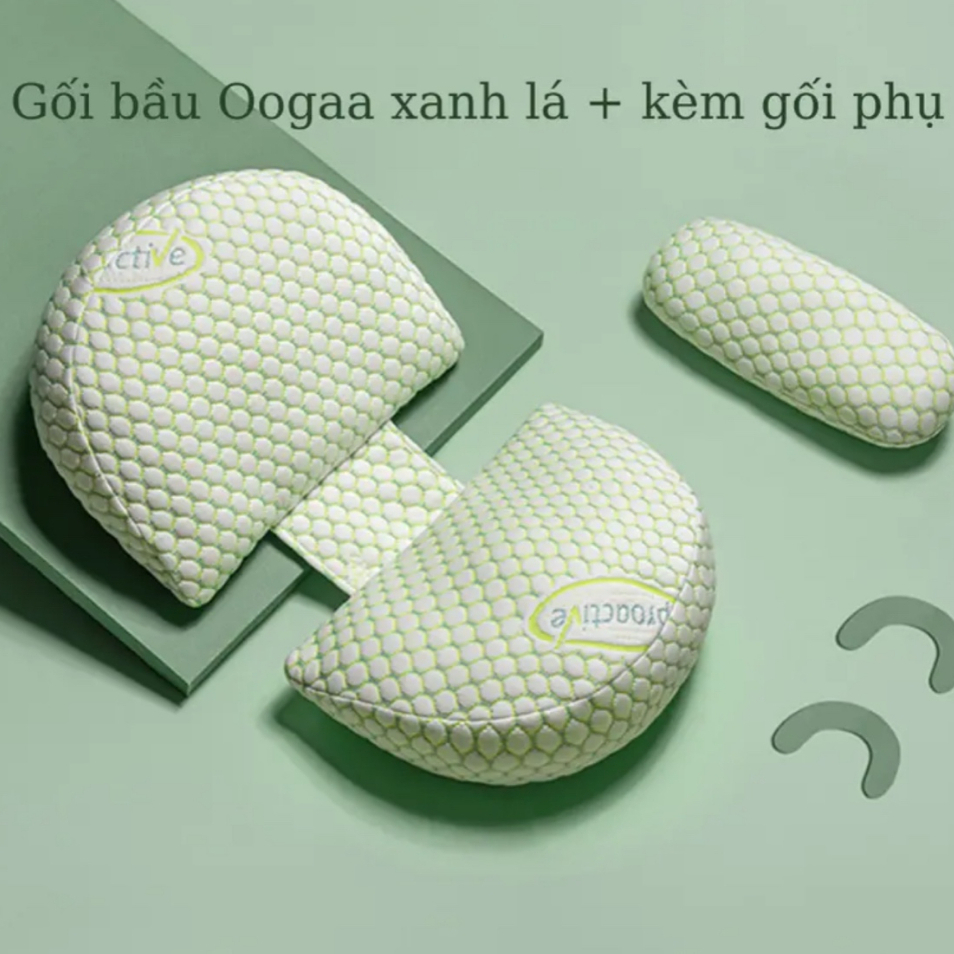 Ảnh Gối Bầu Cánh Tiên Sợi Tre, Nhung Tăm Organic Cao Cấp KidsWorld Hỗ Trợ Giảm Đau Lưng Cho Mẹ Bầu 1