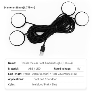 Dây đèn dẫn SEAMETAL 4 bóng 12V chuyên dụng dùng trang trí nội thất ô tô
