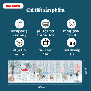 Tấm chắn gió điều hoà, tấm chuyển đổi hướng gió điều hoà, máy lạnh bảo vệ sức khoẻ gia đình.