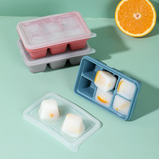 Khay Làm Đá 6 Ngăn Hình Vuông, Khay Đá Silicone An Toàn Khi Sử Dụng Có Kèm Nắp Đậy 88382 mienphivanchuyen199k