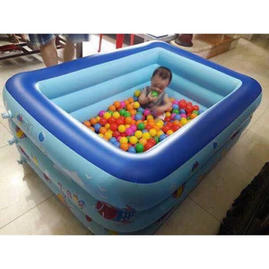 Bể bơi hình chữ nhật 3 tầng đủ kích cỡ, có đáy chống trượt