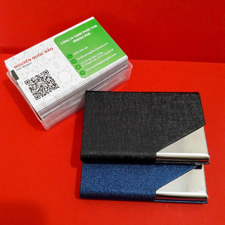 Hộp đựng namecard, ví đựng card visit, thẻ atm - miễn phí khắc tên, logo