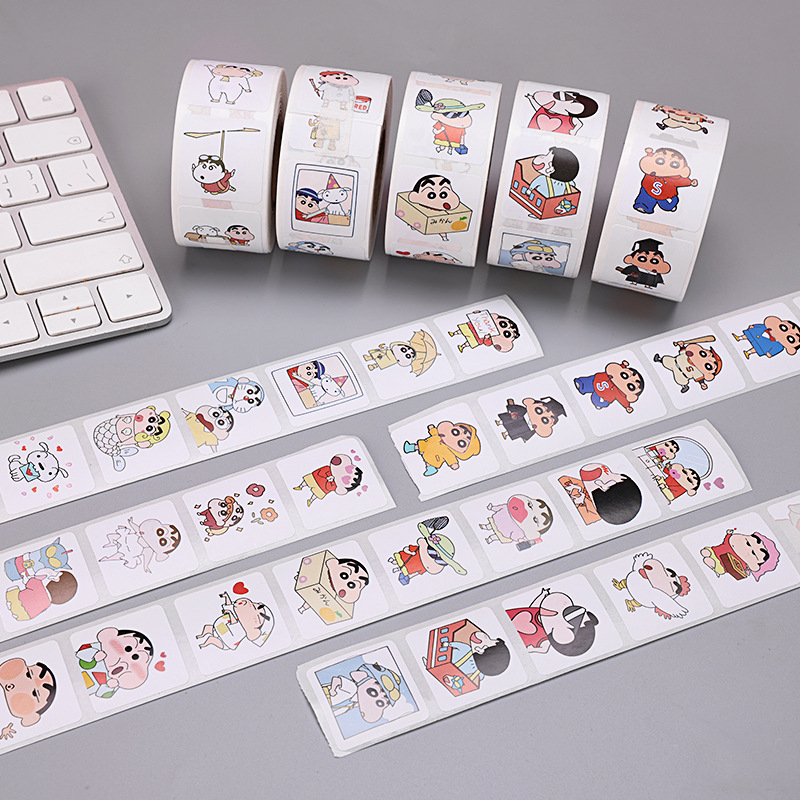 Cuộn 500 Tem Dán Hoạt Hình Shin Cậu Bé Bút Chì | Shopee Việt Nam
