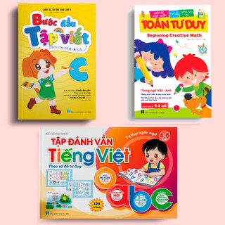 Sách Toán Tư Duy - Bé Khởi Đầu Tập Viết - Tập Đánh Vần Tiếng Việt (Bộ 3 Cuốn)