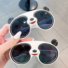 Kính Mát Phân Cực Chống Tia UV Họa Tiết Gấu Trúc Hoạt Hình Dễ Thương Cho Bé