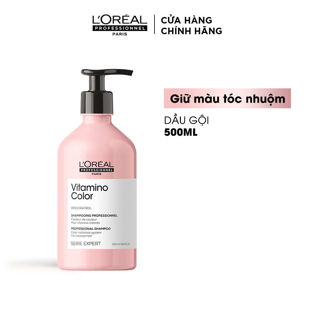 [Mã BMLTA35 giảm đến 35K đơn 99K] Dầu gội giúp bảo vệ giữ màu tóc nhuộm lâu trôi LOREAL vitamino shampoo