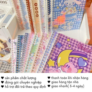 Sổ Lò Xo A5 Tay Mini Ghi Chú Cute Ghi Chép Dễ Thương Học Sinh Timo VPS19