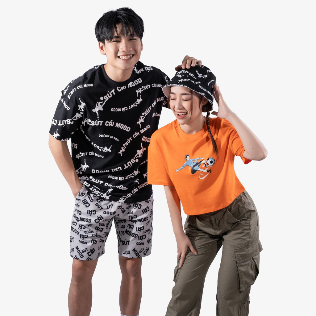 Ảnh ÁO CROP-TOP bộ sưu tập Sút Cái Mood SCM22.6 100% chất liệu cotton dày dặn, mềm mại, thoáng mát và đứng form 2