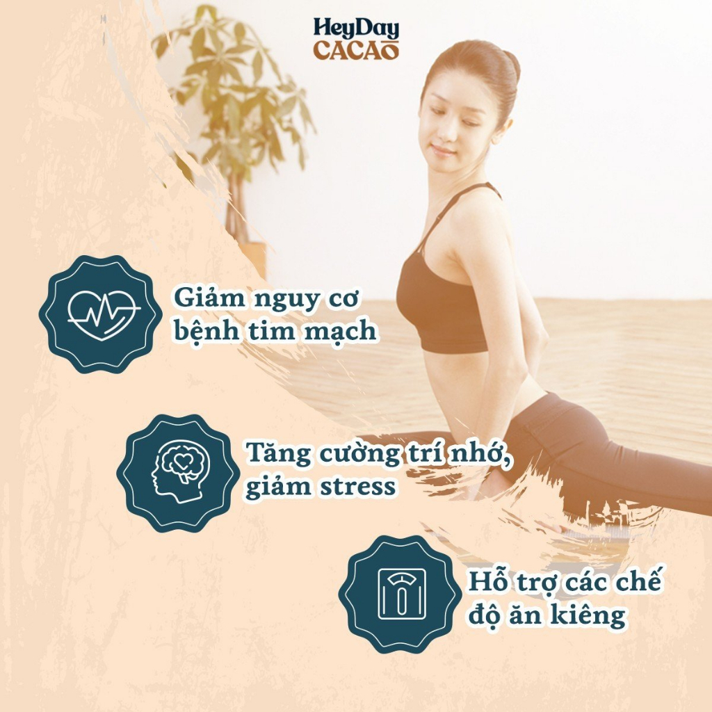 Ảnh Túi 500g Bột Cacao Nguyên Chất Việt Nam 100%, Dòng Natural Không Kiềm Hóa - Heyday Cacao 3