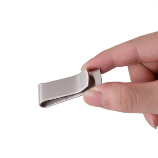 Kẹp giữ tiền/thẻ tín dụng bằng thép không gỉ màu bạc