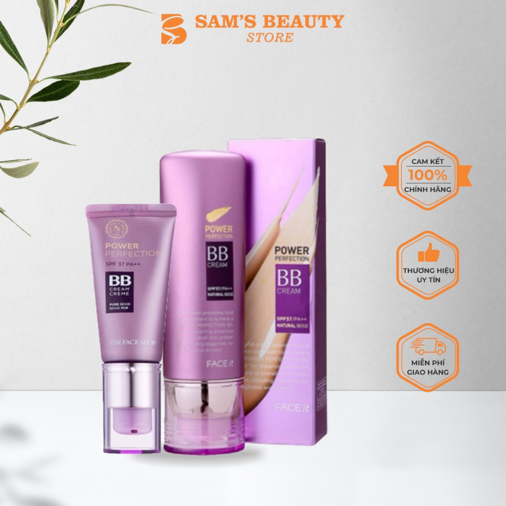 Kem nền đa năng The Face Shop BB Cream Face it Power Perfection BB tím