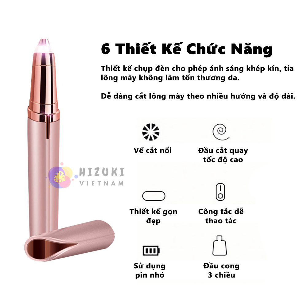 Bút Tỉa Lông Mày Cao Cấp, Giúp Tỉa Cạo Lông Mày Nhỏ Gọn Tiện Lợi