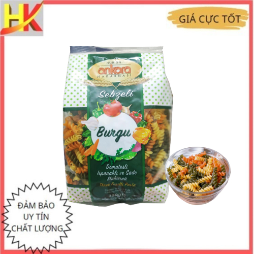 Mì Nui Rau Củ, Nui Xoắn FUSILLI Rau Củ, Mì Ý Xoắn Rau Củ BURGU ANKARA ...