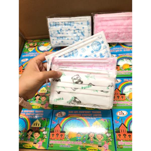 Combo 10H khẩu trang y tế 4 lớp trẻ em hộp 10 cái cho bé từ 5-14tuổi