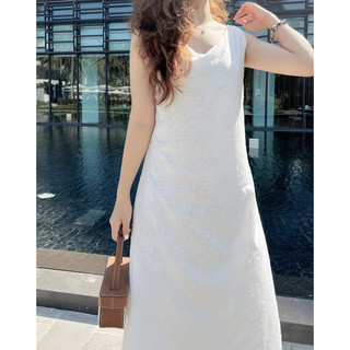 Sila dress - đầm cộc tay cổ V dáng dài thiết kế Ma Vie