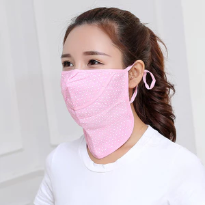 Khẩu trang vải cao cấp dày dặn che cổ chống nắng, chống tia UV