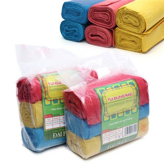 Set 3 Cuộn Túi Đựng Rác Sinh Học Cỡ Trung Màu Ngẫu Nhiên, Túi Rác Sinh Học Bảo Vệ Môi Trường