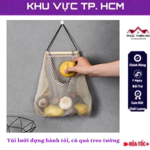 Túi lưới đựng hành tỏi, củ quả treo tường - tiện dụng, đa năng