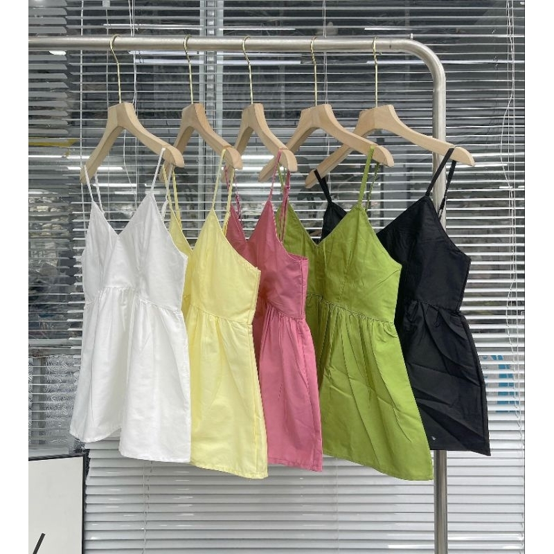 Áo 2 dây camisole xẻ ngực tiểu thư phong cách sexy,A3395