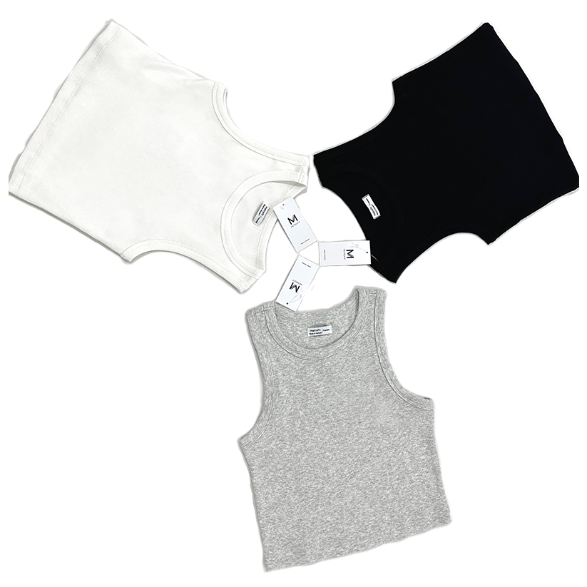Áo Crop Top Vải Gân Dáng Ngắn METROFIT