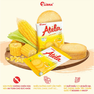 Bánh Quy Cracker Atela Vị Bắp Giòn Túi 228G