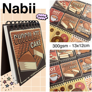 NABII - Sổ vẽ màu nước Nabii Aqua Retro Collection bìa cứng 🎨 300gsm cold pressed 🐻💕