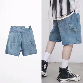 Quần Short Jeans Nam Nữ Unisex Thời Trang quần ống suông from rộng - QSJ010 Quần nam nữ phong cách trẻ trung năng động