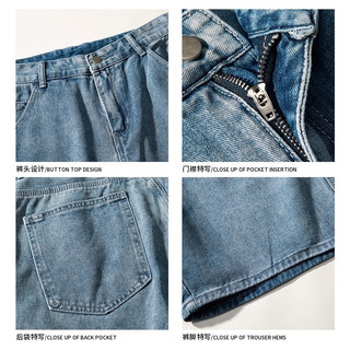 Quần Short Jeans Nam Nữ Unisex Thời Trang quần ống suông from rộng - QSJ010 Quần nam nữ phong cách trẻ trung năng động