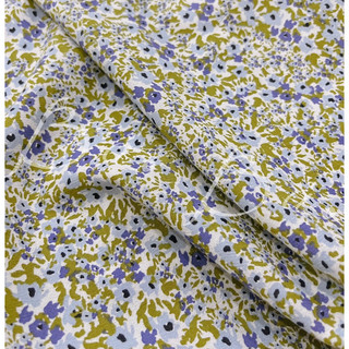 Vải Đũi Cotton In Hoa Mềm Rũ Khổ 1m40