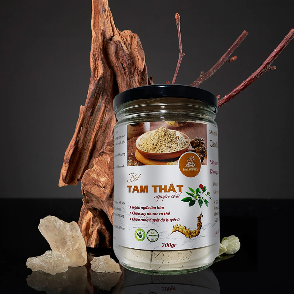 Bột củ tam thất bắc Dalat Cordyceps