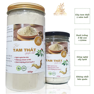 Bột củ tam thất bắc nguyên chất sấy khô, Loại cao cấp Dalat Cordyceps