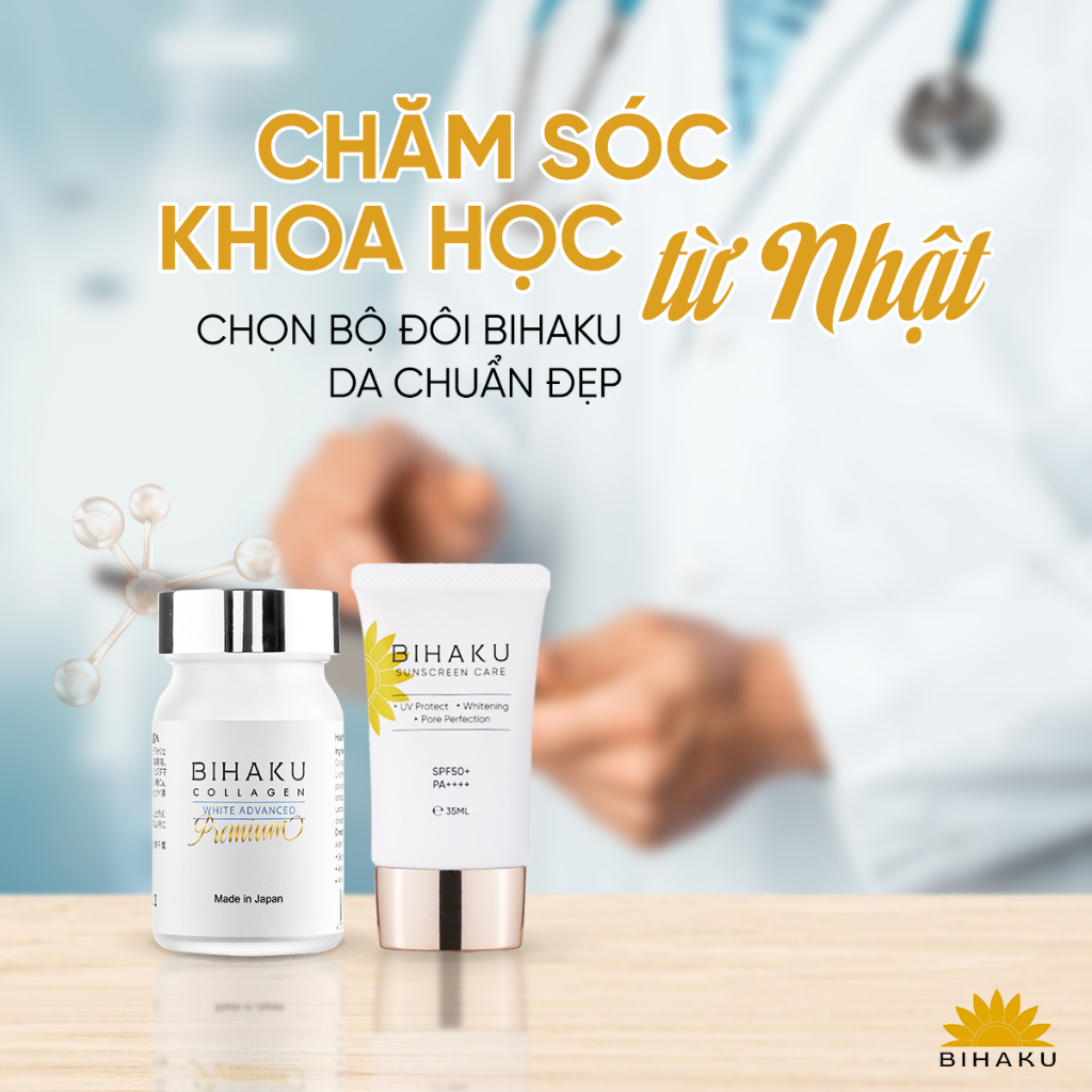 Ảnh Bộ đôi chống nắng và dưỡng trắng da mờ nám toàn diện từ Bihaku Nhật Bản 4
