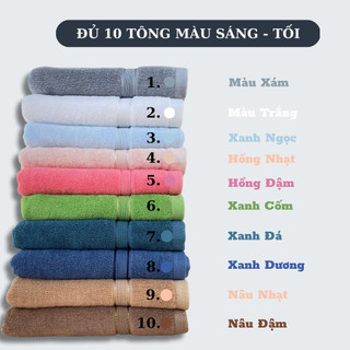 Combo Khăn Tắm, Khăn Mặt Cotton 100% SWAN TOWEL mềm mại thấm hút tốt chuyên dùng cho gia đình, khách sạn, spa, homestay