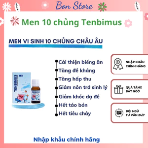 Men vi sinh 10 chủng Tenbimus giảm táo bón tiêu chảy rối loạn tiêu hóa nôn trớ