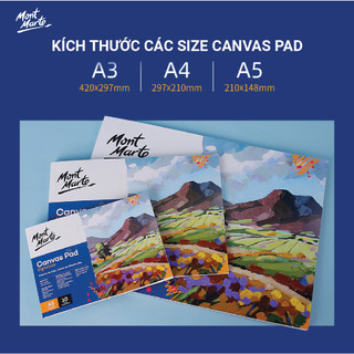 [Hỏa tốc HCM] Tập canvas vẽ Màu Acrylic, Sơn Dầu A3/ A4/ A5 (10) Tờ, 280gsm