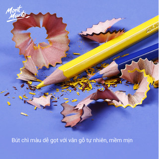 [Hỏa tốc HCM] Bộ Bút Chì Màu Cao Cấp Mont Marte 12/24/36 Màu - Colour Pencils Signature
