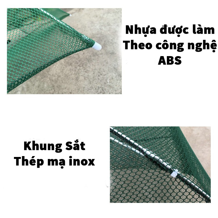 Lưới Bát Quái Bắt Cá, Trạch, Lươn, Cua, Tôm , lồng ô ,lồng bát quái- mua 1 lồng tặng 1 gói mồi