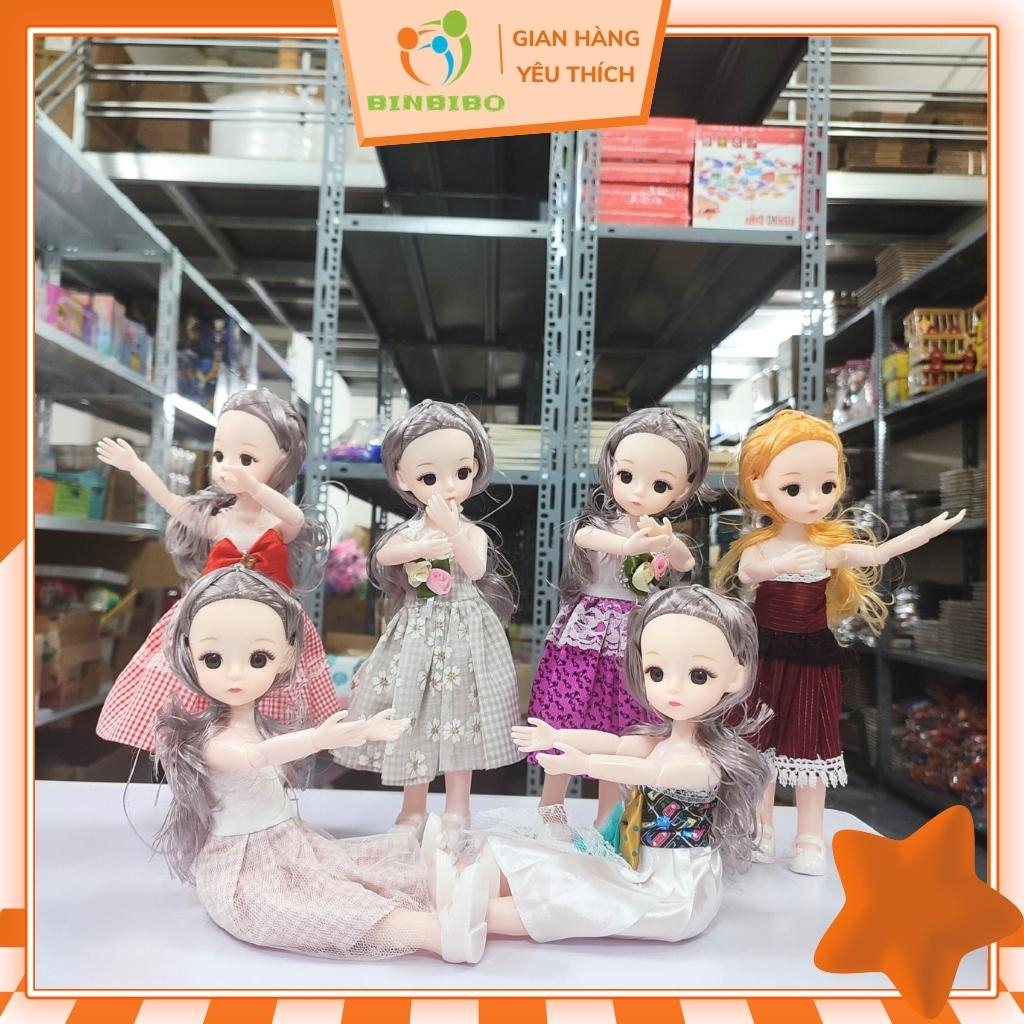 Búp bê khớp linh hoạt mắt long lanh dễ thương size 30cm quà tặng cực xinh cho bé gái - Binbibo