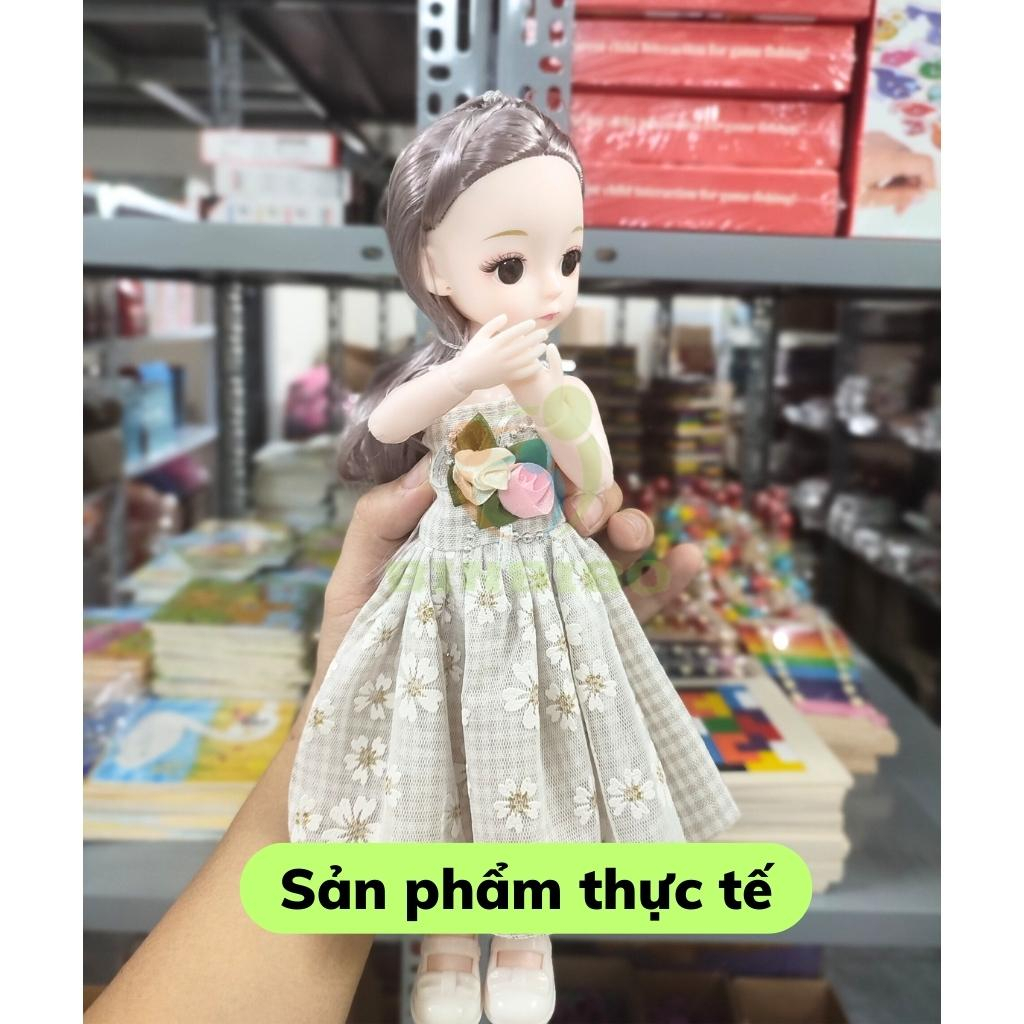 Búp bê khớp linh hoạt mắt long lanh dễ thương size 30cm quà tặng cực xinh cho bé gái - Binbibo