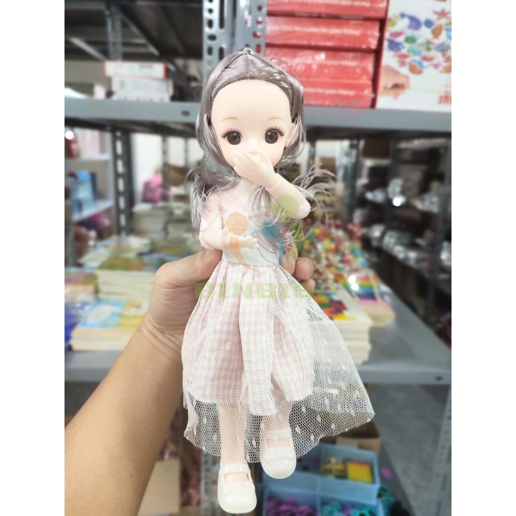 Búp bê khớp linh hoạt mắt long lanh dễ thương size 30cm quà tặng cực xinh cho bé gái - Binbibo