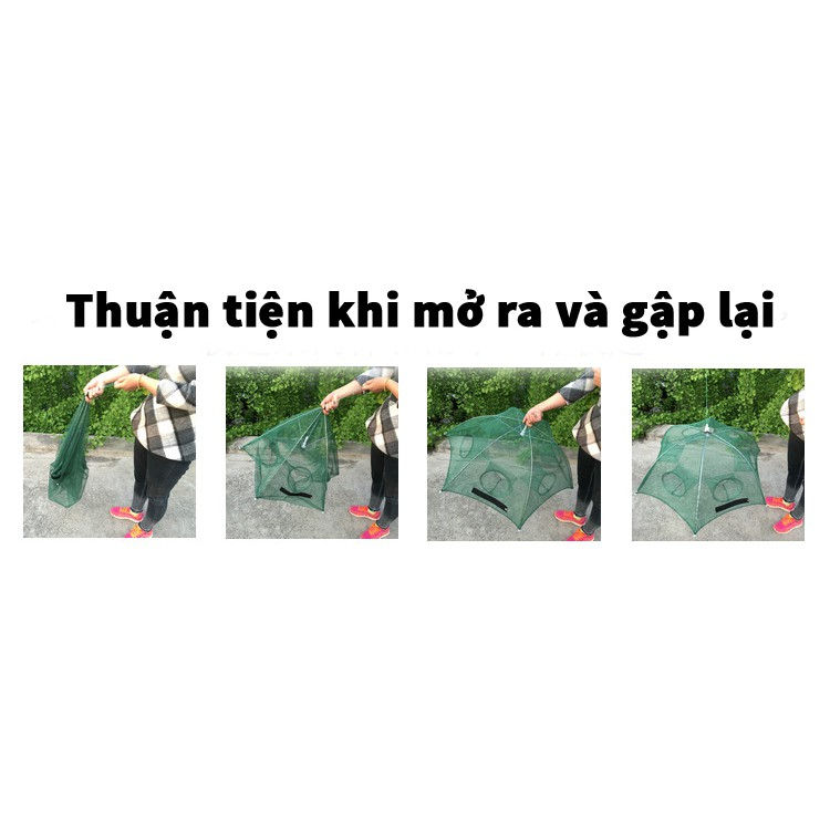 Lưới Bát Quái Bắt Cá, Trạch, Lươn, Cua, Tôm , lồng ô ,lồng bát quái- mua 1 lồng tặng 1 gói mồi