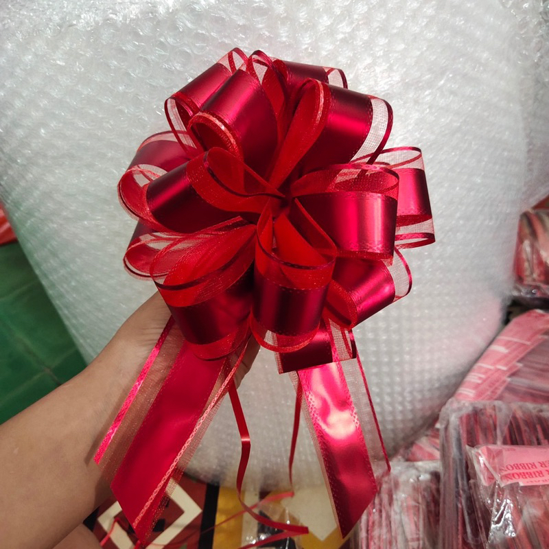 nơ rút tú cầu đỏ 5p | Shopee Việt Nam