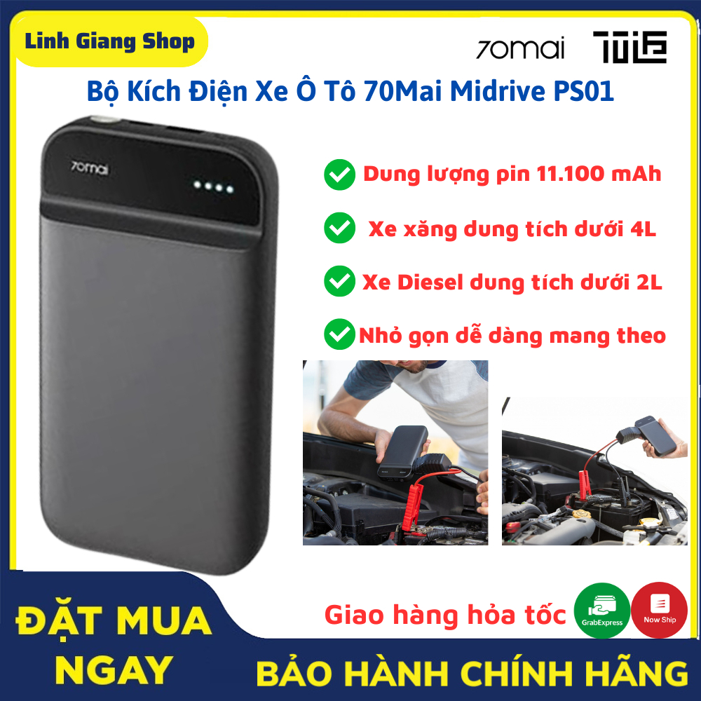 Bộ Kích Điện Xe Ô Tô Khẩn Cấp 70Mai Midrive PS01 Chính Hãng - Dung ...