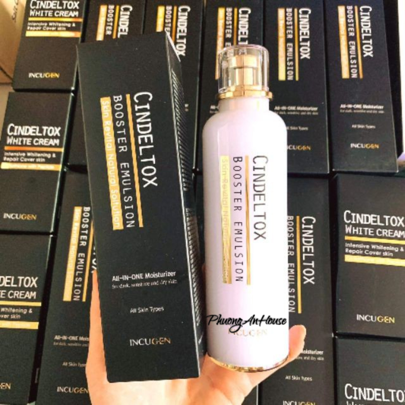 Nhũ Tương Dưỡng Trắng Cindel Tox Booster Emulsion chai 120ML - PHUONGANHOUSE