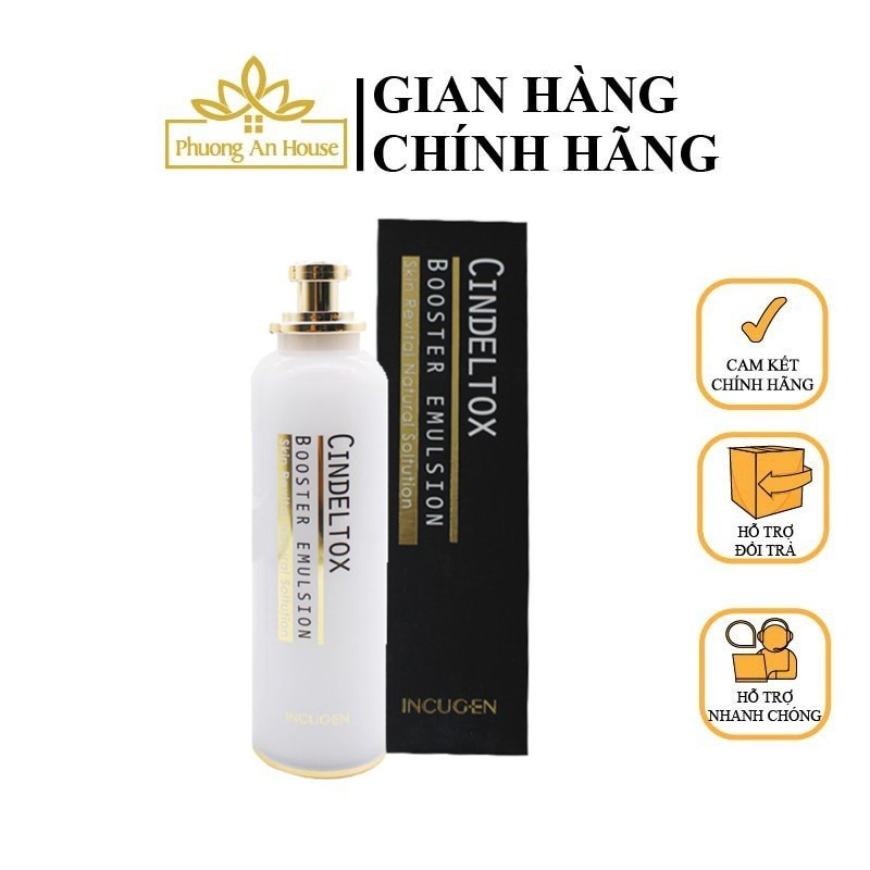 Nhũ Tương Dưỡng Trắng Cindel Tox Booster Emulsion chai 120ML - PHUONGANHOUSE