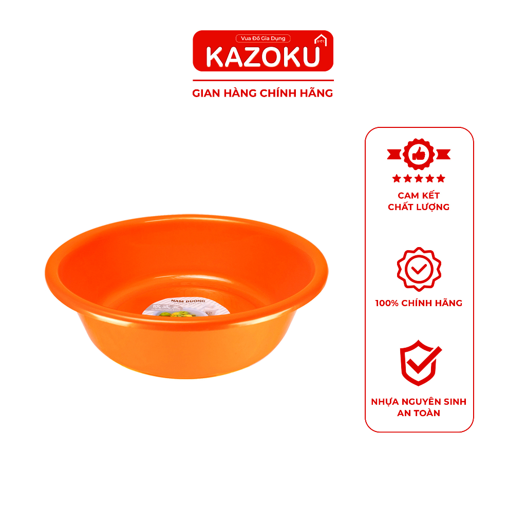 Thau Rửa Mặt, Tắm, Rửa Mặt Kazoku Cho Bé - (Φ) 28cm [T30] - KAZOKU Vua Đồ Gia Dụng