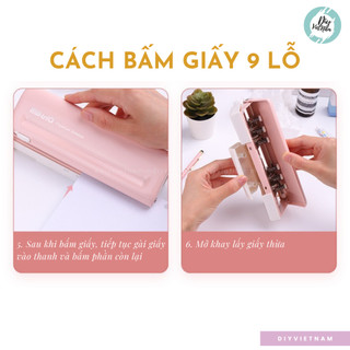 Đồ Bấm 6 Lỗ – Đục Lỗ Sổ Còng B5/A5/A6/A7/M5 – Bấm Chuẩn, Êm, Chính Xác