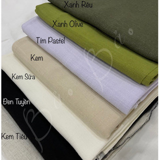Vải Linen Bamboo Mềm Mịn Rũ Mát Khổ 1m35