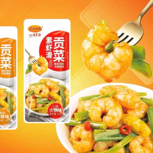 combo 3 goi tôm nõn xào rau tiến vua hàng ăn liềnnnnn