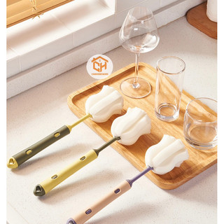 Cây Cọ Bình, Cọ Cốc Mút Xốp 0785 Có Thể Kéo Dài Cam Homeware
